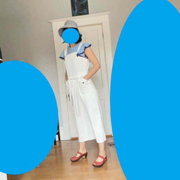 White Topshop jumpsuit romper, size 8 US - Picture 6 of 15